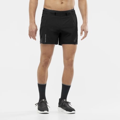 Black Salomon Sense Aero 5'' Men's Shorts | IE TL7613